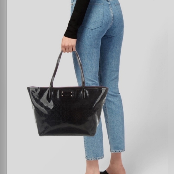 New Kate Spade New York Black Small Harmony Metro Spade Bag purse tote - Picture 13 of 13